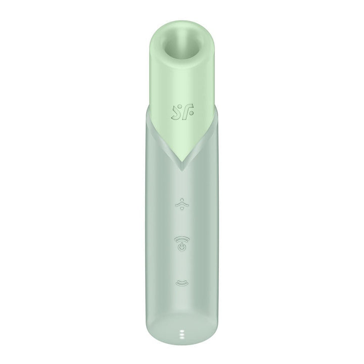 Satisfyer Naughty Kiss - Mint Green USB Rechargeable Air Pulse Stimulator – Sex toys NZ by Naughtyhut. Discreet delivery nationwide.