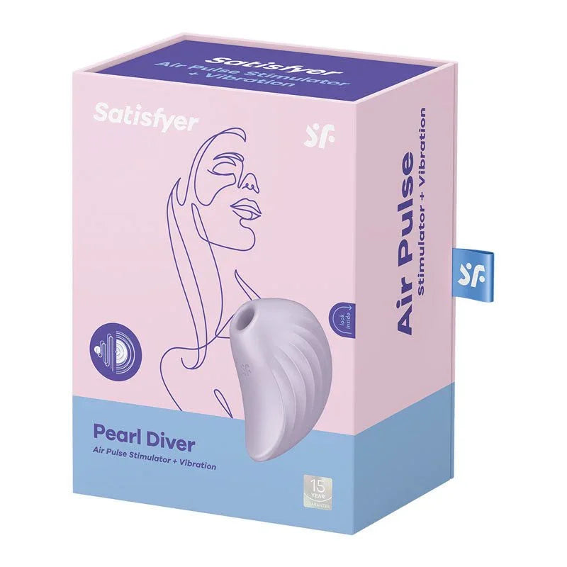 Satisfyer Pearl Diver - Air Pulsation Stimulator in Violet retail box
