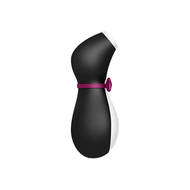 Satisfyer Penguin - Clitoral Stimulator in Black, angled view