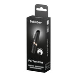 Buy Satisfyer Perfect Kiss - Black USB Rechargeable Air Pulse Stimulator – Naughtyhut NZ sex toys online. Discreet delivery & top brands.