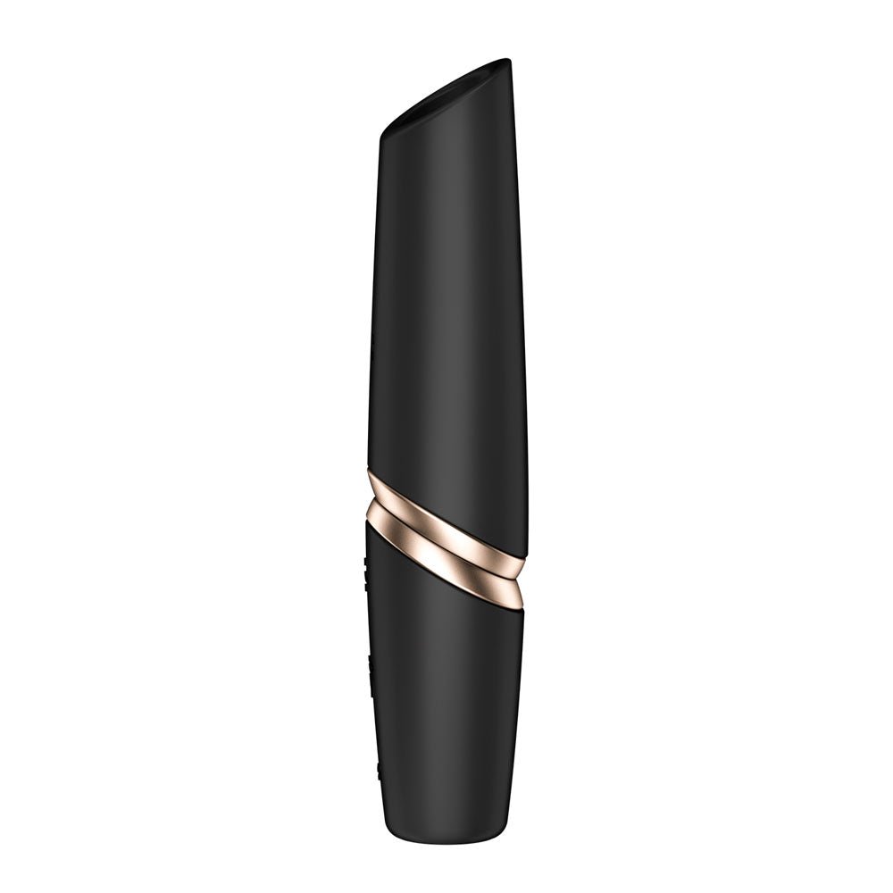 Buy Satisfyer Perfect Kiss - Black USB Rechargeable Air Pulse Stimulator – Naughtyhut NZ sex toys online. Discreet delivery & top brands.