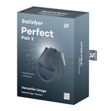 Buy Satisfyer Perfect Pair 2 - Grey USB Rechargeable Vibrating Couples Ring – Naughtyhut NZ sex toys online. Discreet delivery & top brands.