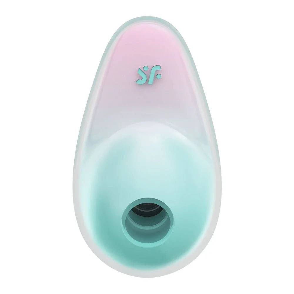 Satisfyer Pixie Dust - Vibrating Air Pulse Stimulator in Mint/Pink, front view