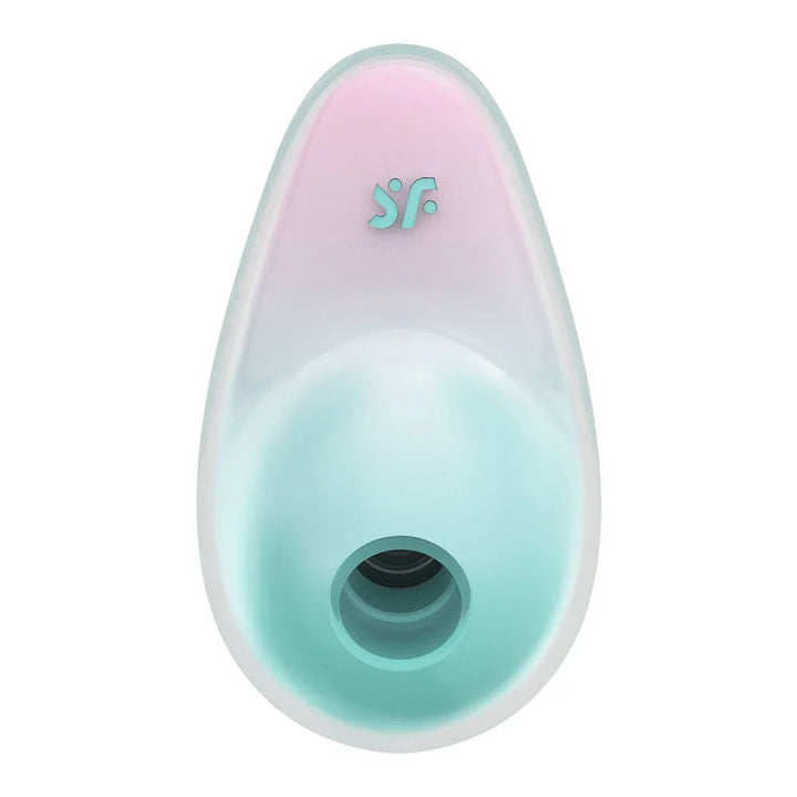Satisfyer Pixie Dust - Vibrating Air Pulse Stimulator in Mint/Pink, front view