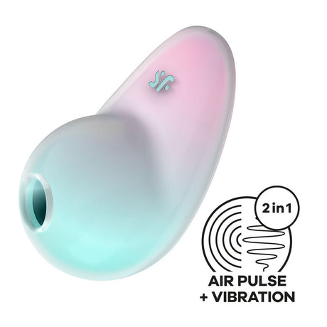 Buy Satisfyer Pixie Dust - Mint/Pink - Mint/Pink USB Rechargeable Vibrating Air Pulse Stimulator – Naughtyhut NZ sex toys online. Discreet delivery & top brands.