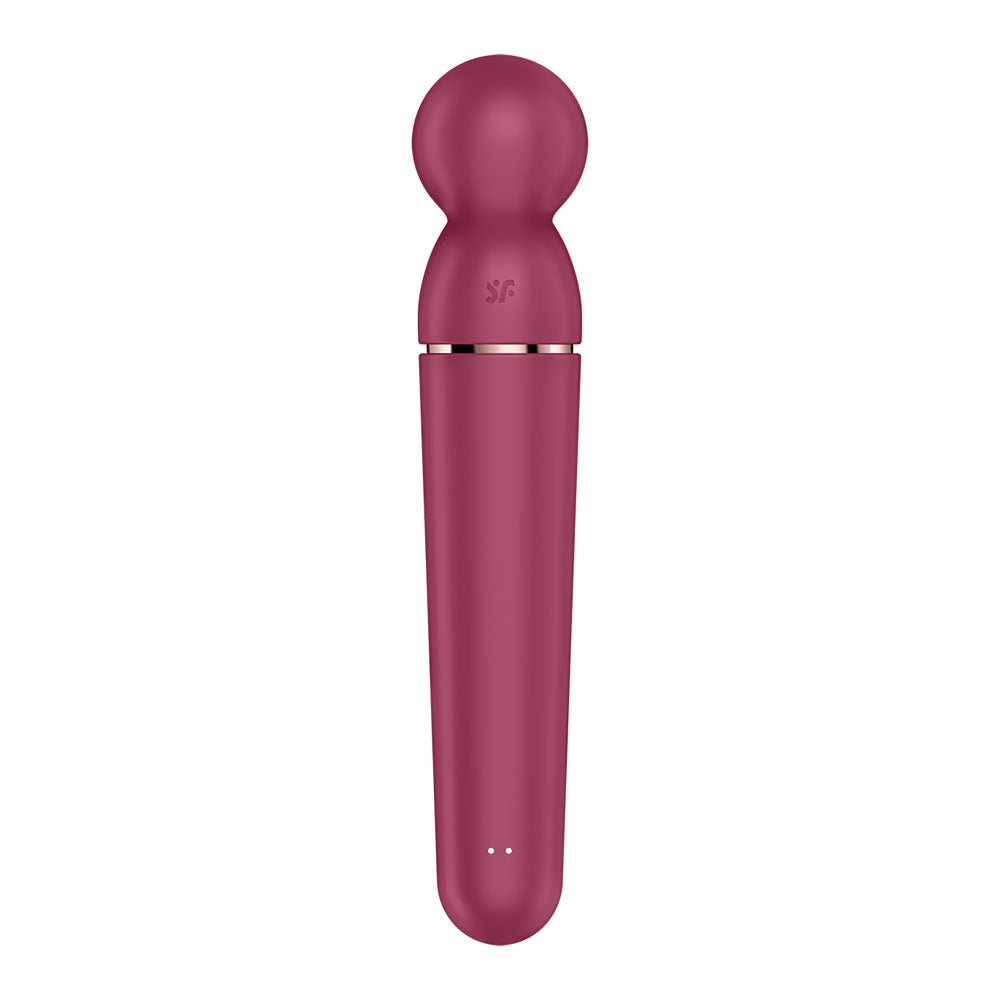 Satisfyer Planet Wand - er - Berry - Berry/Rose Gold USB Rechargeable Massager Wand – Sex toys NZ by Naughtyhut. Discreet delivery nationwide.