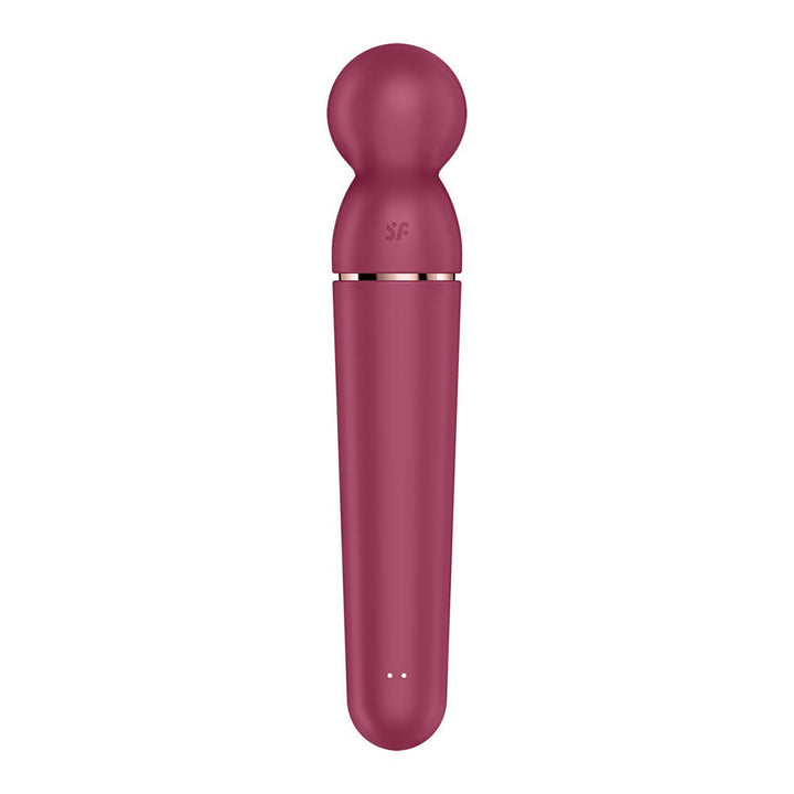 Satisfyer Planet Wand - er - Berry - Berry/Rose Gold USB Rechargeable Massager Wand – Sex toys NZ by Naughtyhut. Discreet delivery nationwide.