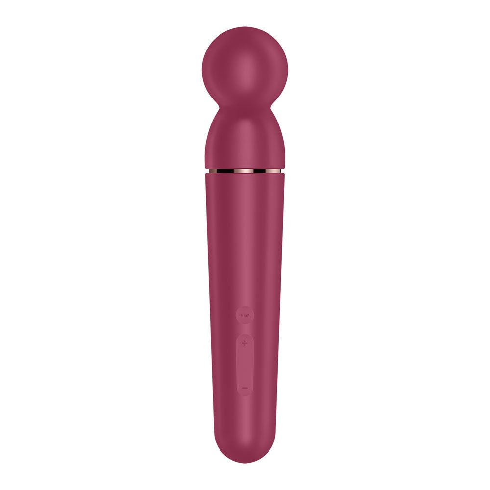Buy Satisfyer Planet Wand - er - Berry - Berry/Rose Gold USB Rechargeable Massager Wand – Naughtyhut NZ sex toys online. Discreet delivery & top brands.