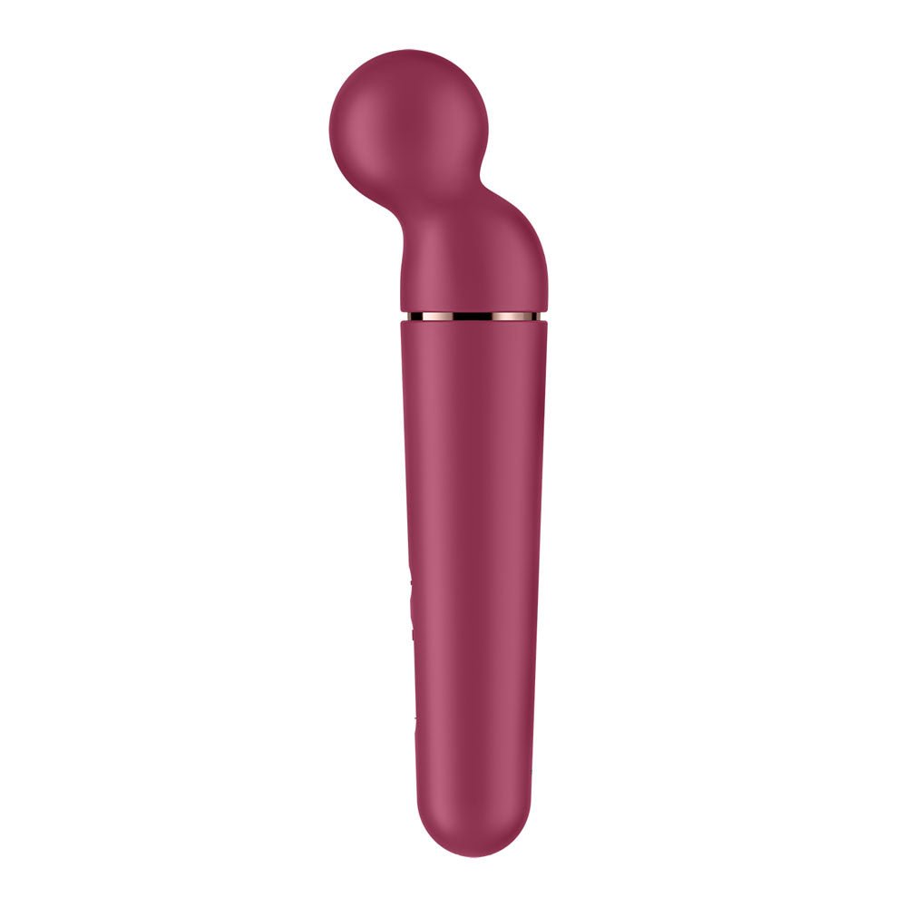 Satisfyer Planet Wand - er - Berry - Berry/Rose Gold USB Rechargeable Massager Wand – Sex toys NZ by Naughtyhut. Discreet delivery nationwide.