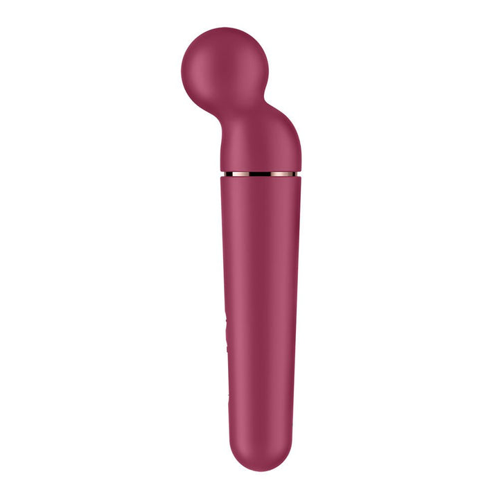 Satisfyer Planet Wand - er - Berry - Berry/Rose Gold USB Rechargeable Massager Wand – Sex toys NZ by Naughtyhut. Discreet delivery nationwide.