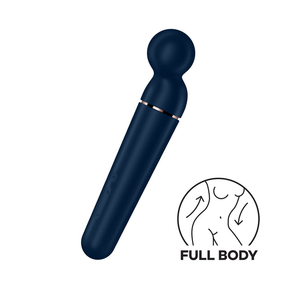 Buy Satisfyer Planet Wand - er - Blue - Blue/Rose Gold USB Rechargeable Massager Wand – Naughtyhut NZ sex toys online. Discreet delivery & top brands.