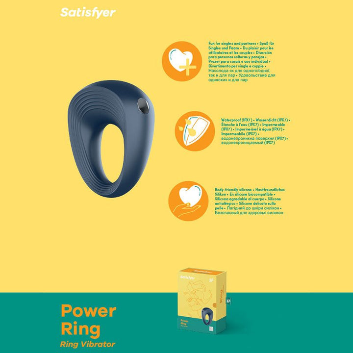 Satisfyer Power Ring - Vibrating Cock Ring – Sex toys NZ by Naughtyhut. Discreet delivery nationwide.