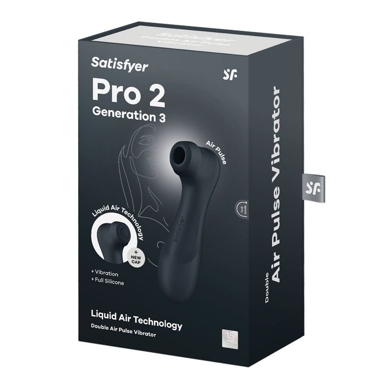 Buy Satisfyer Pro 2 Generation 3 - Dark Grey - Dark Grey Touch - Free USB - Rechargeable Clitoral Stimulator – Naughtyhut NZ sex toys online. Discreet delivery & top brands.
