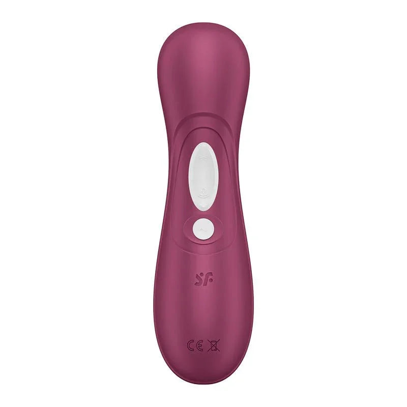Satisfyer Pro 2 Generation 3 in Wine Red, side profile