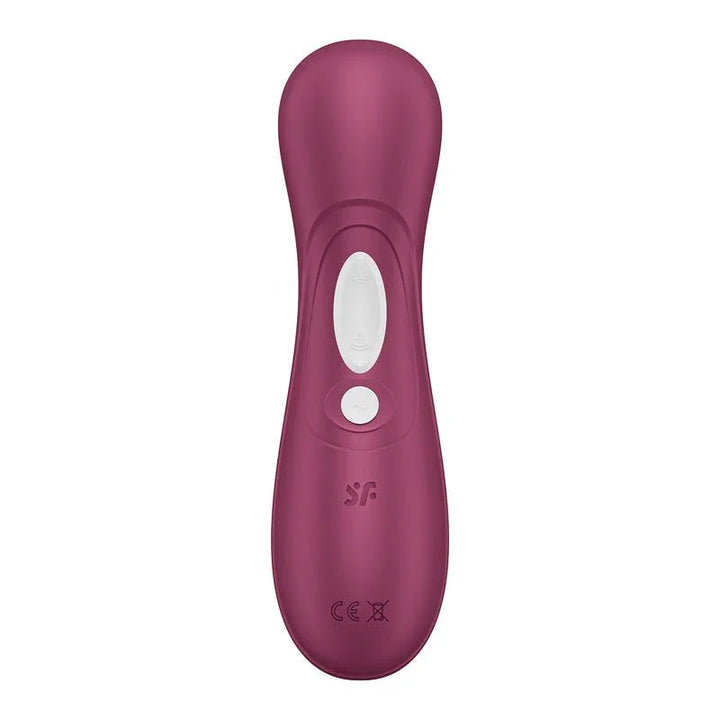 Satisfyer Pro 2 Generation 3 in Wine Red, side profile