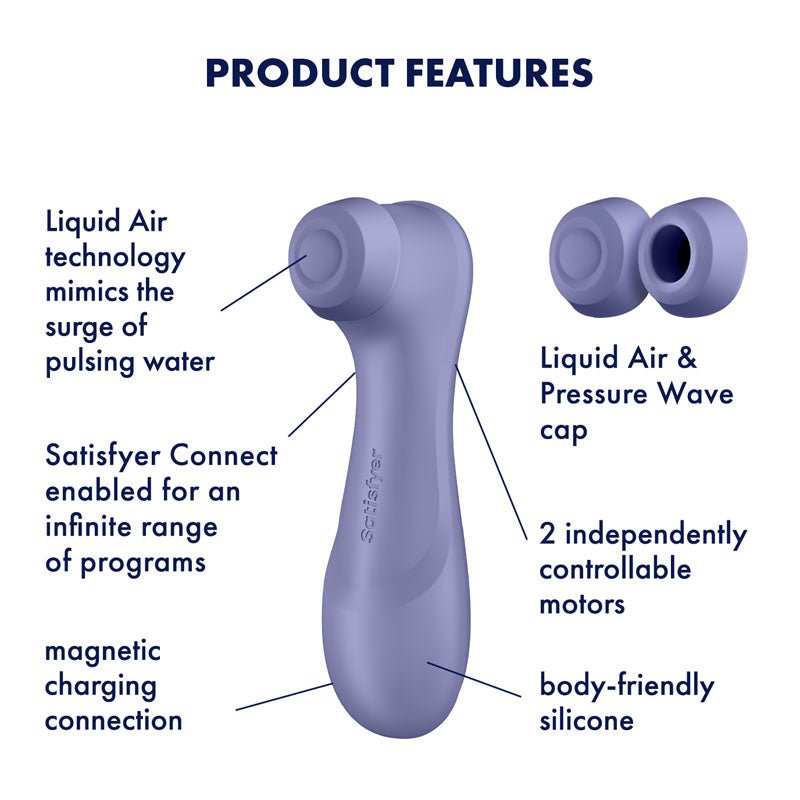 Buy Satisfyer Pro 2 Generation 3 with App Control - Lilac - Lilac Touch - Free USB - Rechargeable Clitoral Stimulator – Naughtyhut NZ sex toys online. Discreet delivery & top brands.