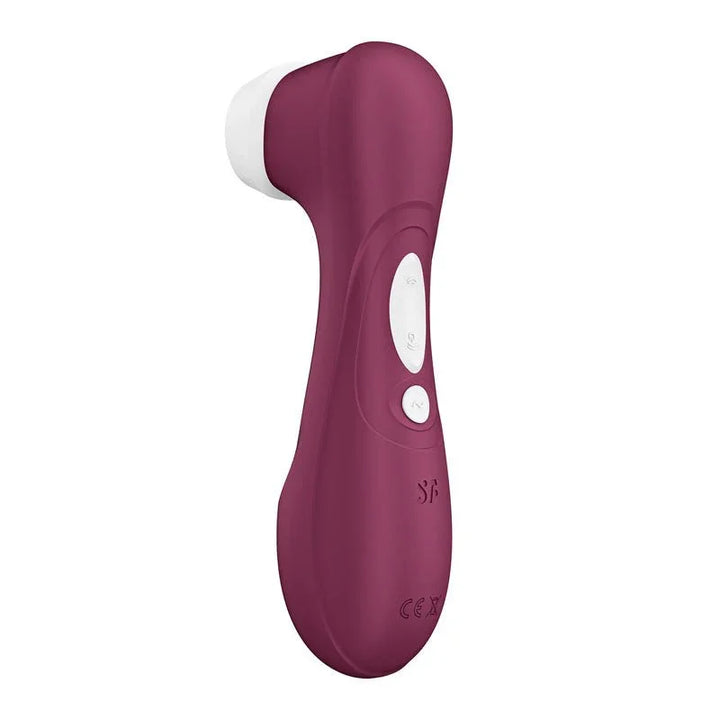 Satisfyer Pro 2 Generation 3 in Wine Red, angled view