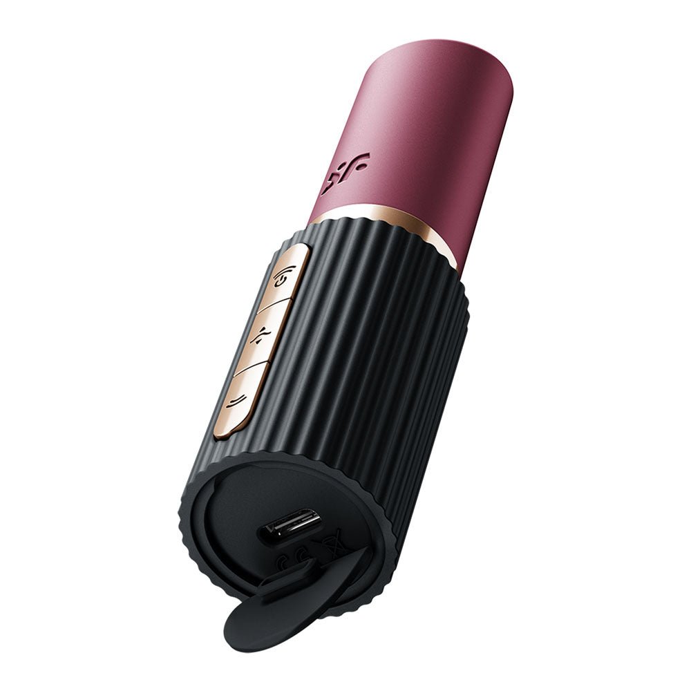 Buy Satisfyer Pro 2 Kiss - Red/Black USB Rechargeable Air Pulse Stimulator – Naughtyhut NZ sex toys online. Discreet delivery & top brands.