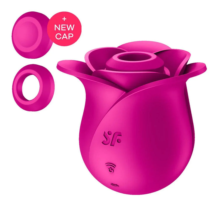 Satisfyer Pro 2 Modern Blossom - Air Pulse Rose Stimulator set pieces laid out