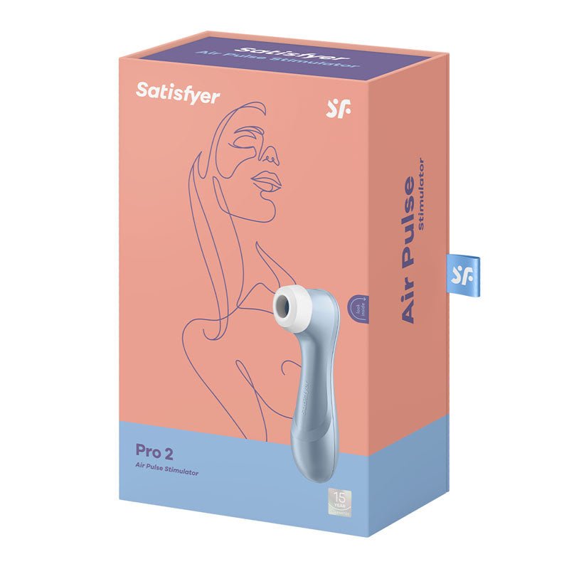 Buy Satisfyer Pro 2 - Blue - Touch - Free USB - Rechargeable Clitoral Stimulator – Naughtyhut NZ sex toys online. Discreet delivery & top brands.