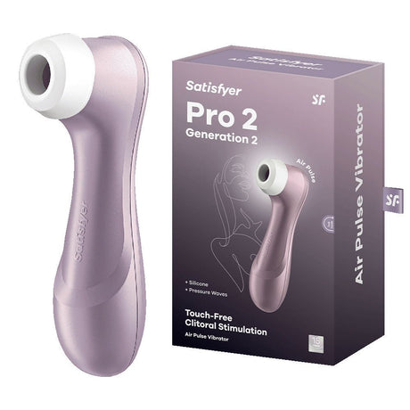 Buy Satisfyer Pro 2 - Purple - Touch - Free USB - Rechargeable Clitoral Stimulator – Naughtyhut NZ sex toys online. Discreet delivery & top brands.