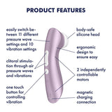 Buy Satisfyer Pro 2+ Purple - Purple Touch - Free USB - Rechargeable Clitoral Stimulator with Vibration – Naughtyhut NZ sex toys online. Discreet delivery & top brands.