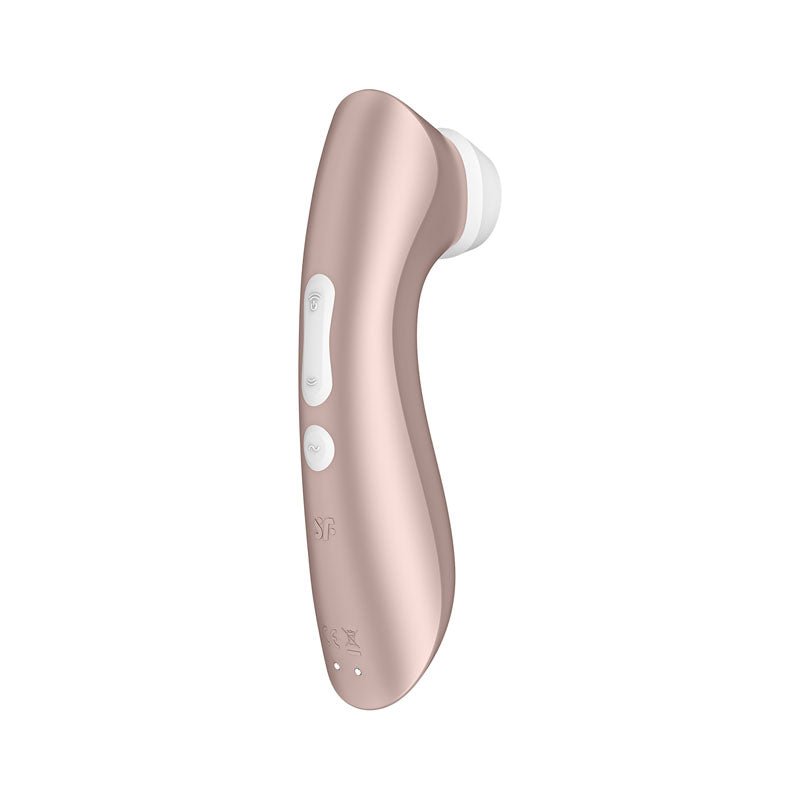 Buy Satisfyer Pro 2+ Rose Gold - Rose Gold Touch - Free USB - Rechargeable Clitoral Stimulator with Vibration – Naughtyhut NZ sex toys online. Discreet delivery & top brands.