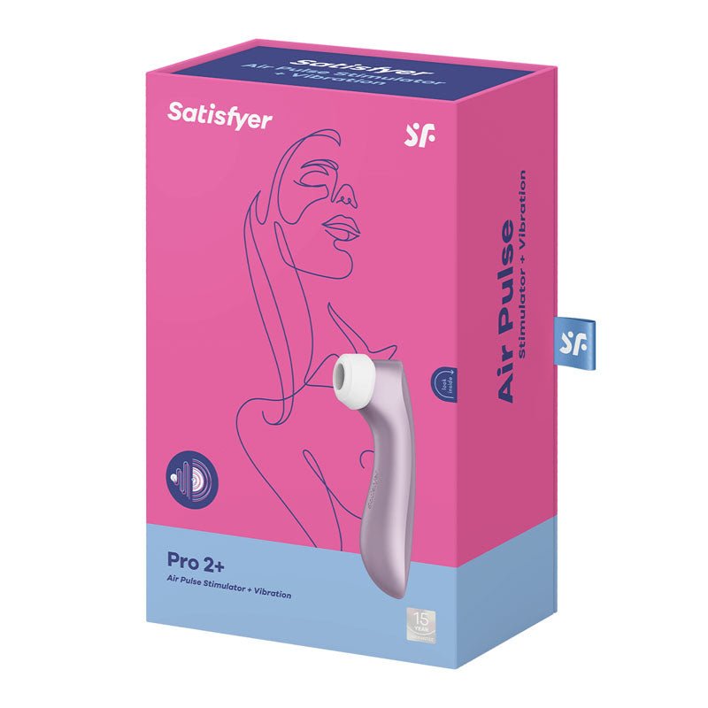 Buy Satisfyer Pro 2+ Purple - Purple Touch - Free USB - Rechargeable Clitoral Stimulator with Vibration – Naughtyhut NZ sex toys online. Discreet delivery & top brands.
