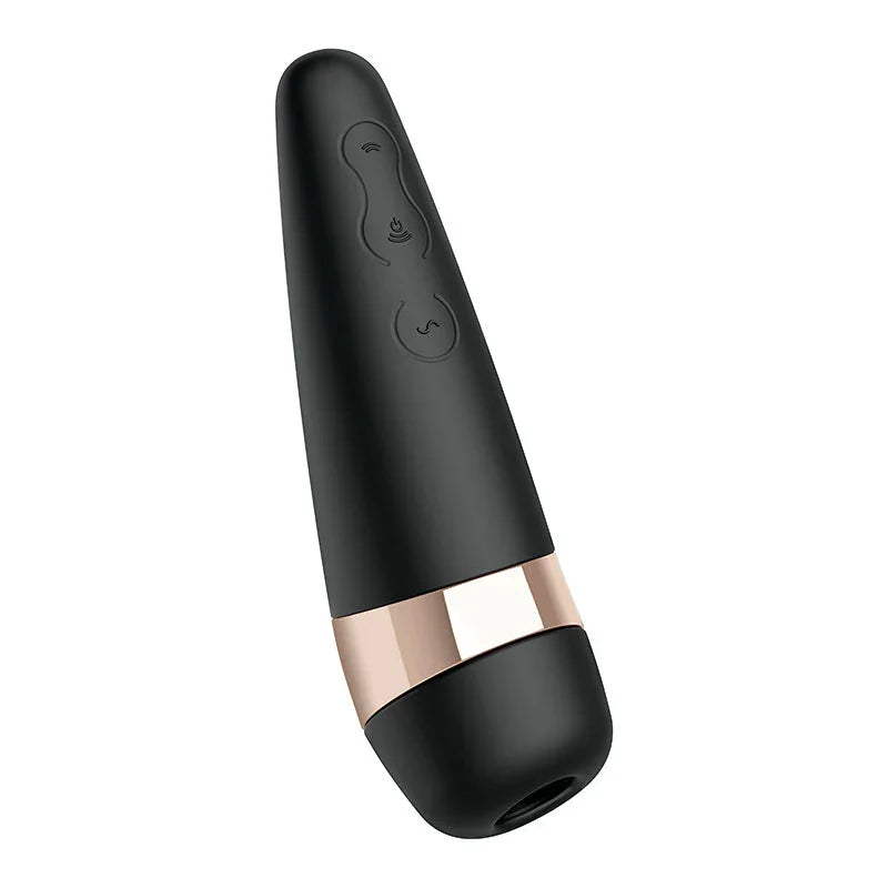 Satisfyer Pro 3+ - Clitoral Stimulator in Black, front view