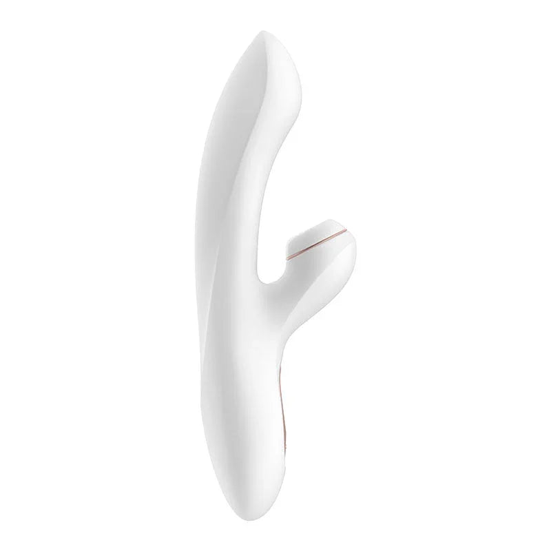 Satisfyer Pro + G-Spot - Rabbit Vibrator in White, front view