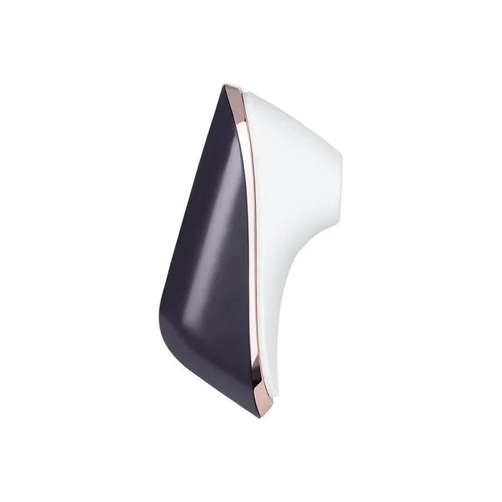 Satisfyer Pro Traveller - Clitoral Stimulator in White/Black, side profile