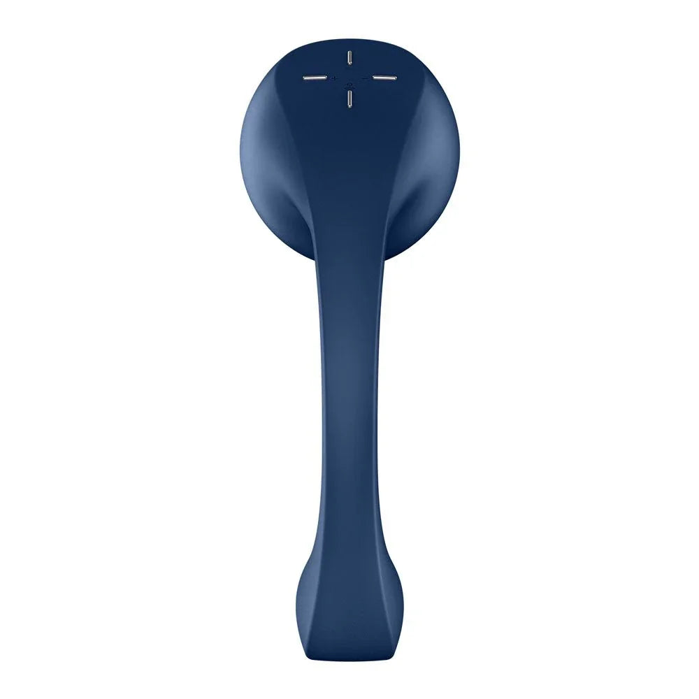 Satisfyer Pro+ Wave 4 - Vibrator in Blue, side profile