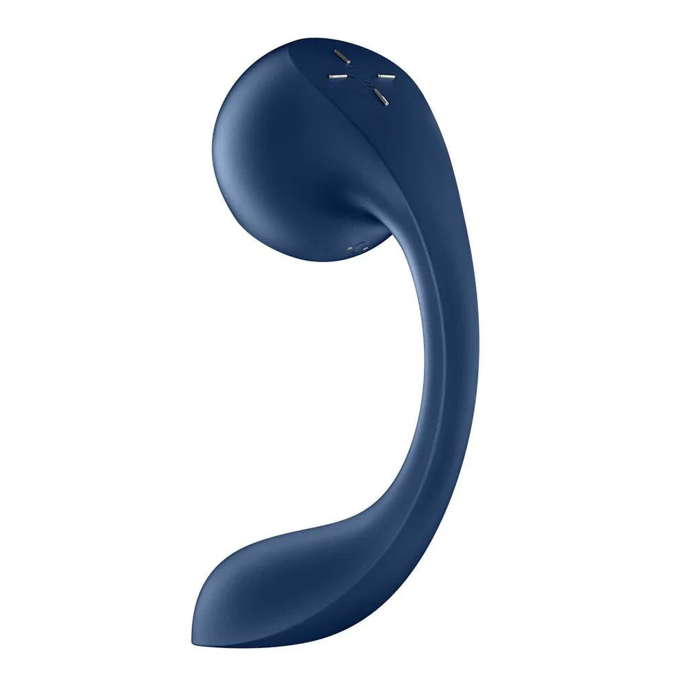 Satisfyer Pro+ Wave 4 - Vibrator in Blue, angled view