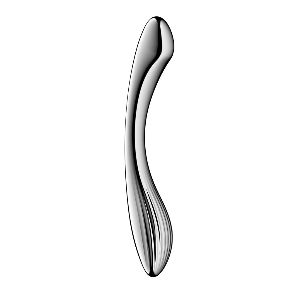 Satisfyer Pure Gravity 1 - Chrome Steel 22 cm Dildo – Sex toys NZ by Naughtyhut. Discreet delivery nationwide.