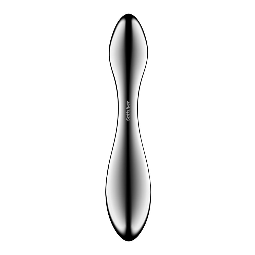 Satisfyer Pure Gravity 3 - Chrome Steel 21 cm Dildo – Sex toys NZ by Naughtyhut. Discreet delivery nationwide.