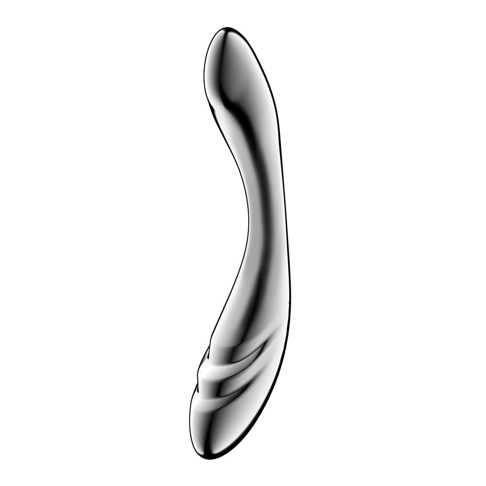 Satisfyer Pure Gravity 3 - Chrome Steel 21 cm Dildo – Sex toys NZ by Naughtyhut. Discreet delivery nationwide.