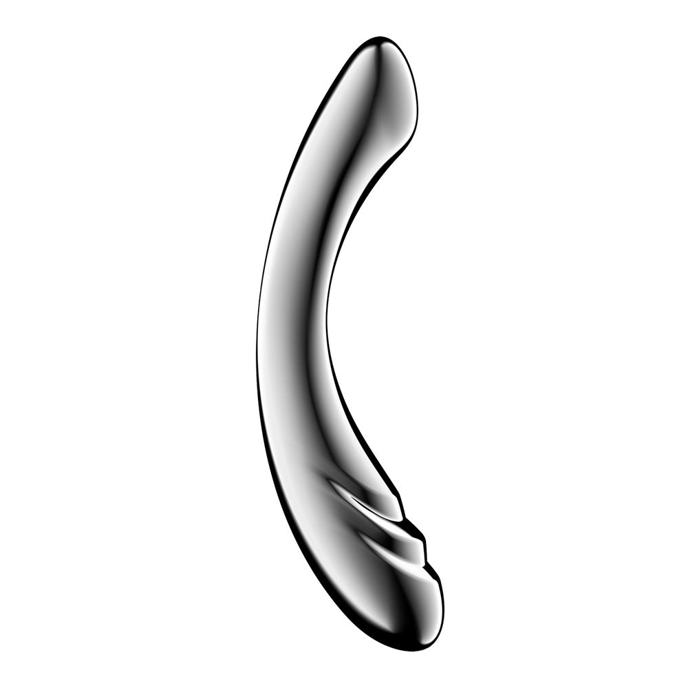 Satisfyer Pure Gravity 3 - Chrome Steel 21 cm Dildo – Sex toys NZ by Naughtyhut. Discreet delivery nationwide.