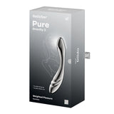 Buy Satisfyer Pure Gravity 3 - Chrome Steel 21 cm Dildo – Naughtyhut NZ sex toys online. Discreet delivery & top brands.