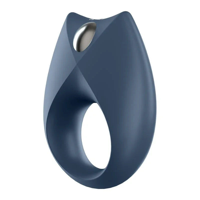 Satisfyer Royal One - App Controlled Vibrating Cock Ring in Navy, front view