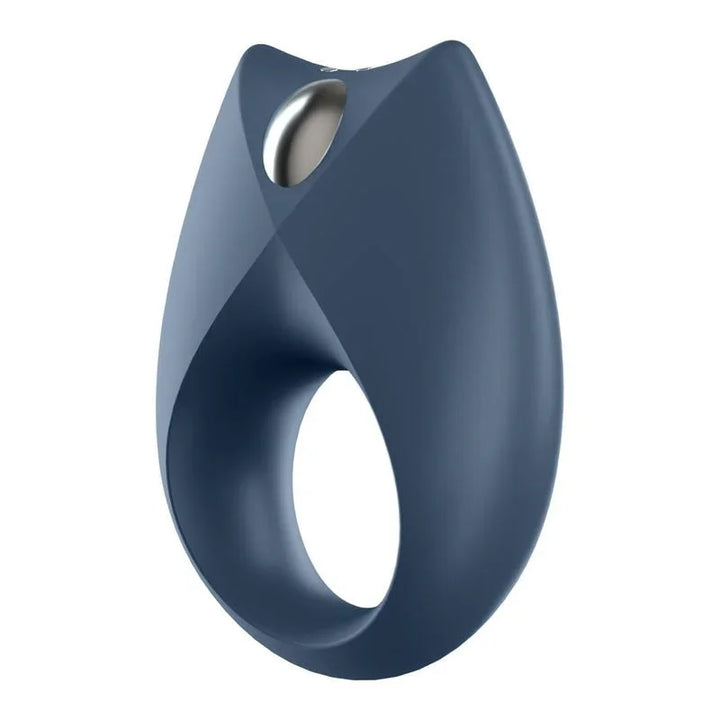 Satisfyer Royal One - App Controlled Vibrating Cock Ring in Navy, front view