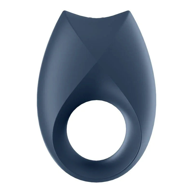 Satisfyer Royal One - App Controlled Vibrating Cock Ring in Navy, side profile
