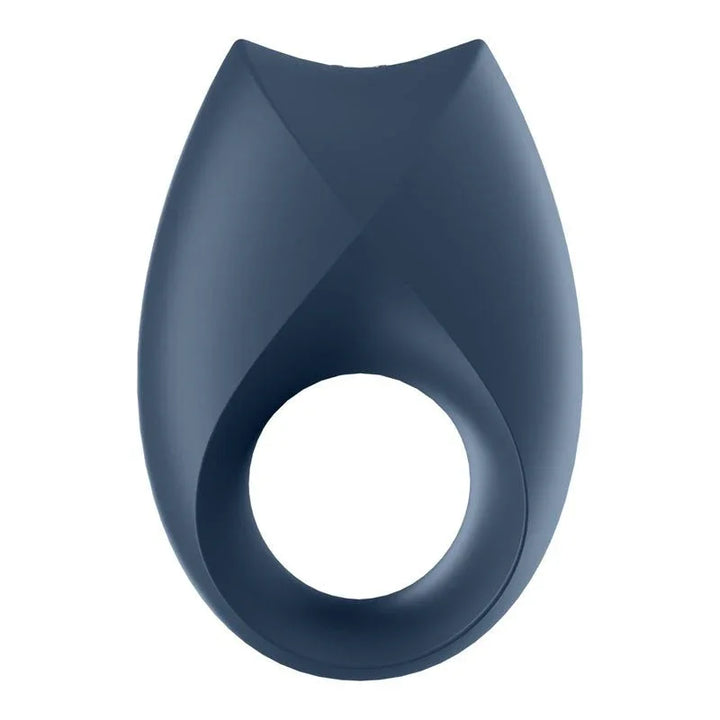 Satisfyer Royal One - App Controlled Vibrating Cock Ring in Navy, side profile