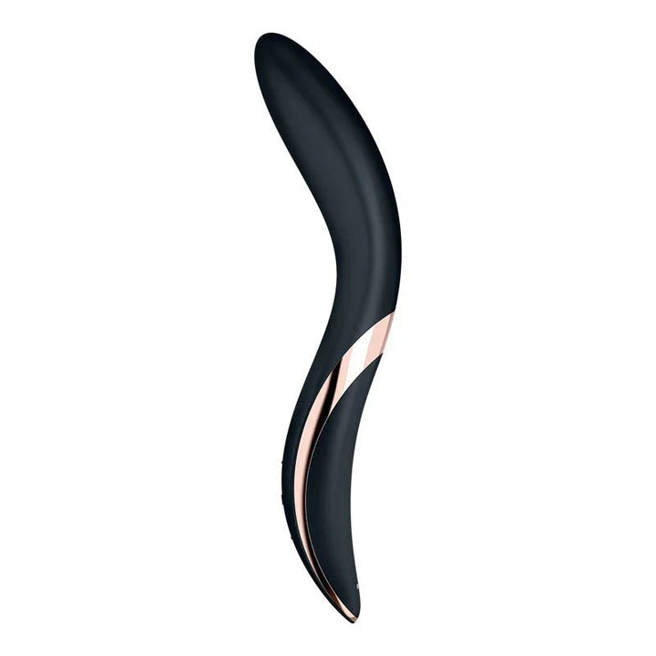 Satisfyer Rrrolling Explosion - Vibrator in Black, angled view