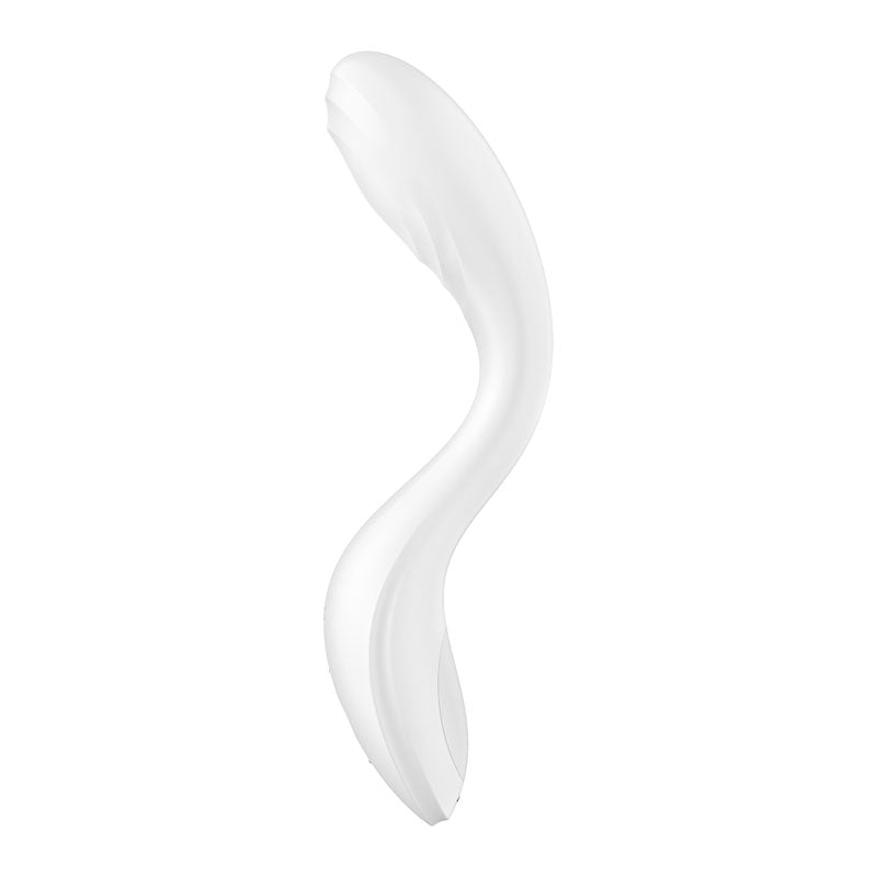 Buy Satisfyer Rrrolling Pleasure - White USB Rechargeable Vibrator – Naughtyhut NZ sex toys online. Discreet delivery & top brands.