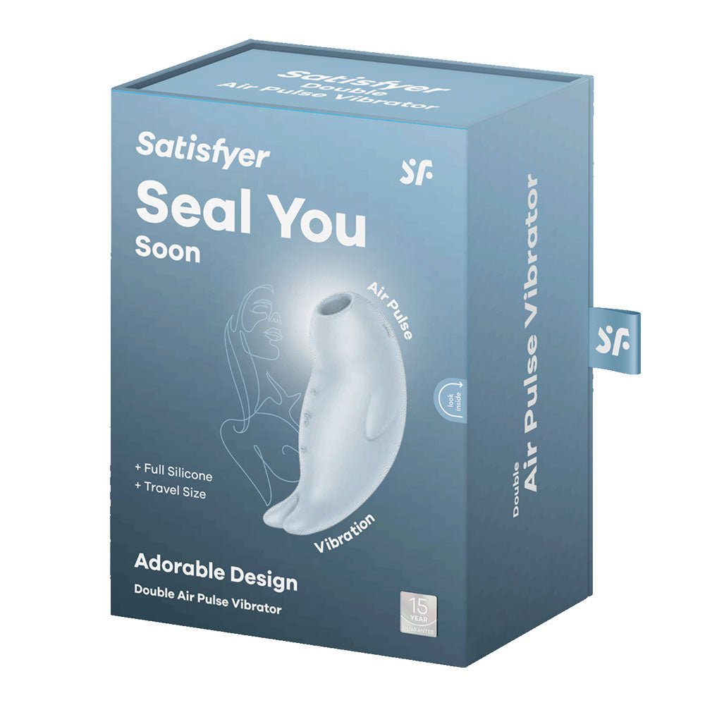 Buy Satisfyer Seal You Soon - Baby Blue USB Rechargeable Air Pulse Stimulator – Naughtyhut NZ sex toys online. Discreet delivery & top brands.