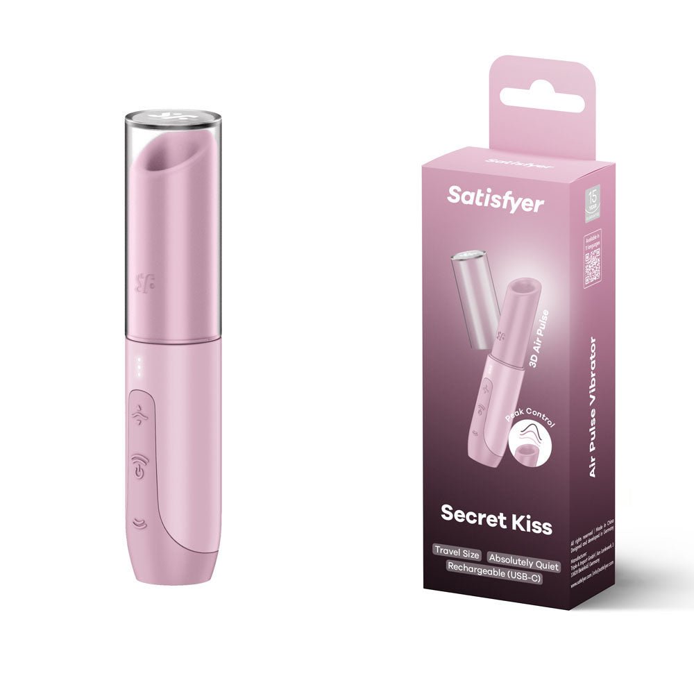 Buy Satisfyer Secret Kiss - Lilac USB Rechargeable Air Pulse Stimulator – Naughtyhut NZ sex toys online. Discreet delivery & top brands.