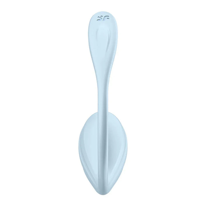 Satisfyer Smooth Petal - Wearable Stimulator in Light Blue, back view