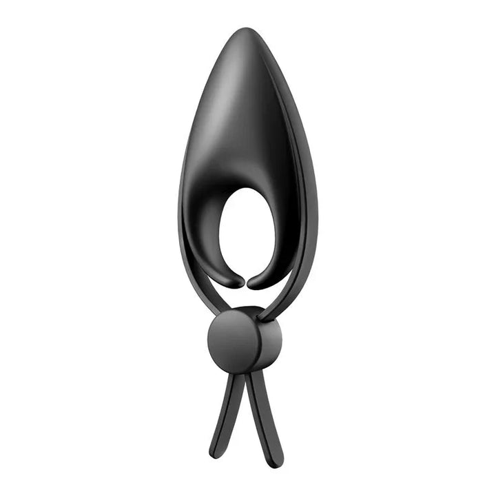 Satisfyer Sniper - Vibrating Adjustable Lasso Cock Ring in Black, back view