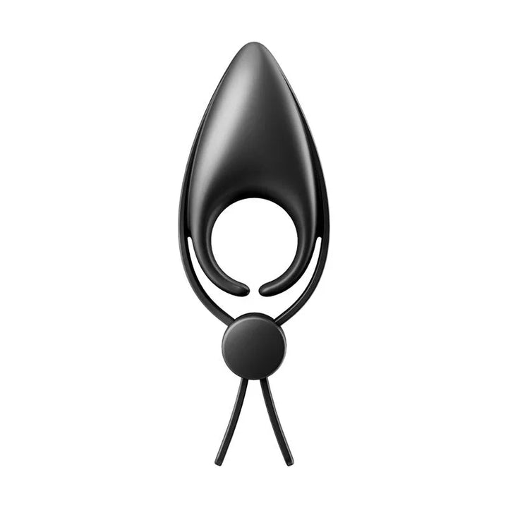Satisfyer Sniper - Vibrating Adjustable Lasso Cock Ring in Black, side profile