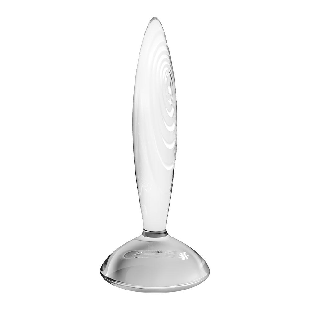 Buy Satisfyer Sparkling Crystal - Clear Glass Butt Plug – Naughtyhut NZ sex toys online. Discreet delivery & top brands.